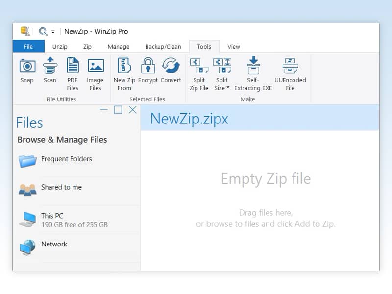 send large files with winzip